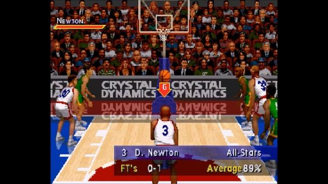 Slam N Jam 96 featuring Magic and Kareem (Saturn)- Gameplay смотреть онлайн