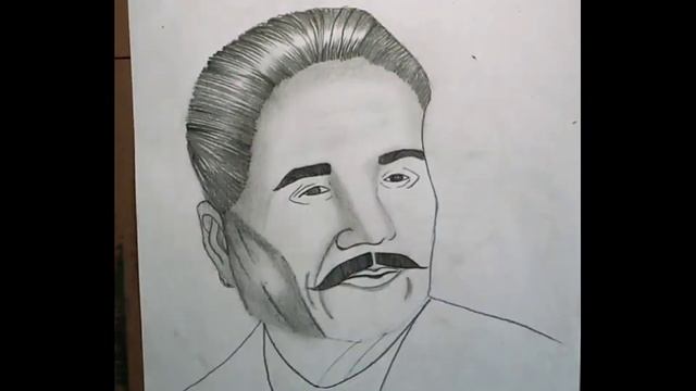 How to draw a beautiful sketch of Allama Iqbal .#pencilsketch #allamaiqbal #pencilshading #by Alina смотреть онлайн