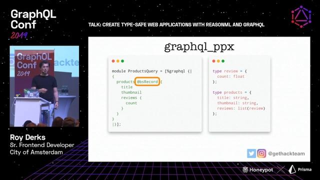 Create Type Safe Web Applications with ReasonML and GraphQL — Roy Derks @ GraphQL Conf 2019 смотреть онлайн