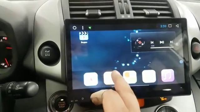 Штатная магнитола Toyota RAV4 2006-2012 Android 7.1 10 дюймов смотреть онлайн