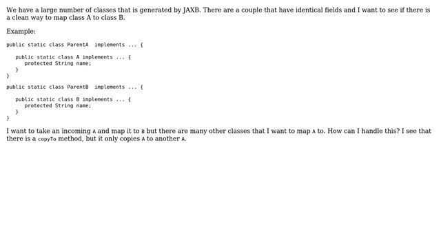 Software Engineering: How to handle mapping of generated classes with identical fields? смотреть онлайн