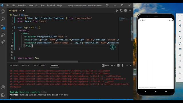 I create a Image search app using react-native and unsplash image api. смотреть онлайн