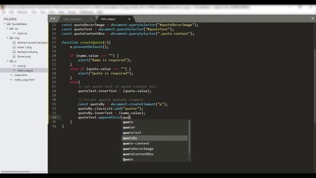 Quote Maker in HTML CSS and JavaScript смотреть онлайн