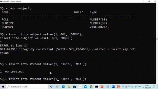 SQL Query to implement Foreign Key in table смотреть онлайн