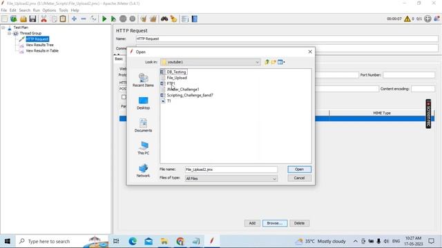 HOW TO TEST FILE UPLOAD SCENARIO IN JMETER TOOL #jmeter #softwaretesting #viralvideo смотреть онлайн