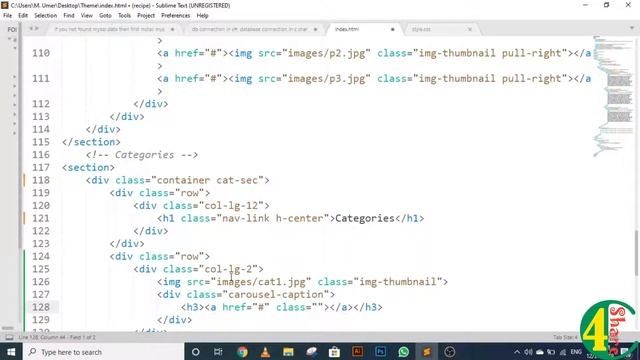 4 - Categories in Body Section - HTML Responsive Theme Development using Bootstrap, CSS and JQuery смотреть онлайн