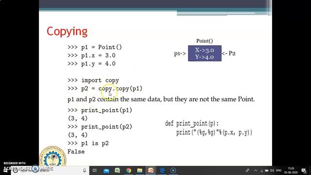Python(17CS664/15CS664)Module 4: copy-Lecture-3 смотреть онлайн