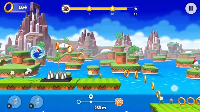 Sonic Runners Adventure Green Hill Level 2 Walkthrough Gameplay Android/iOS смотреть онлайн