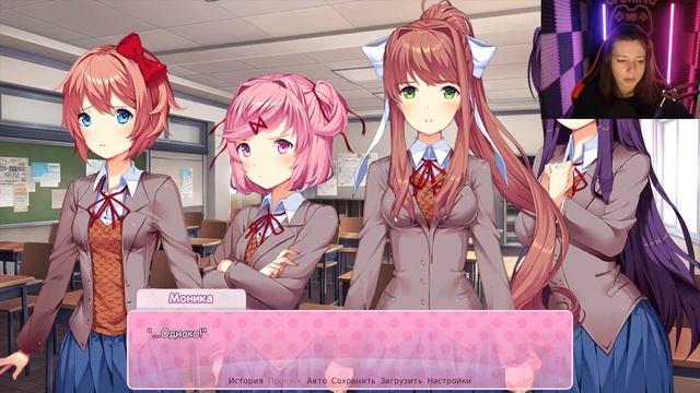 Готовимся к фестивалю вместе с девчонками...Doki Doki Literature Club! смотреть онлайн