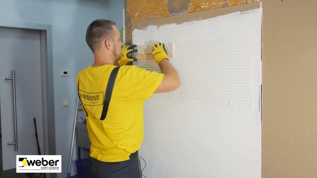Как клеить гипсовую плитку на шпаклевку weber.vetonit JS и JS+? смотреть онлайн
