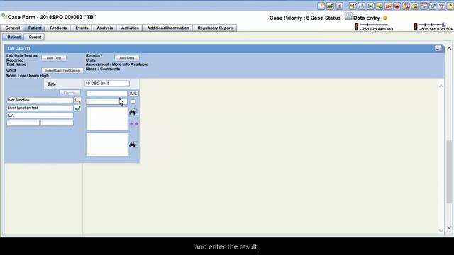 Argus - Add Lab Data for a Patient смотреть онлайн
