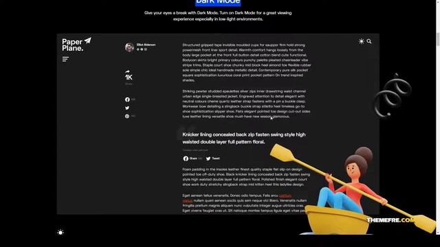 Paper Plane - Easy to Use WordPress Blog Theme clean creative Easy Create Website смотреть онлайн