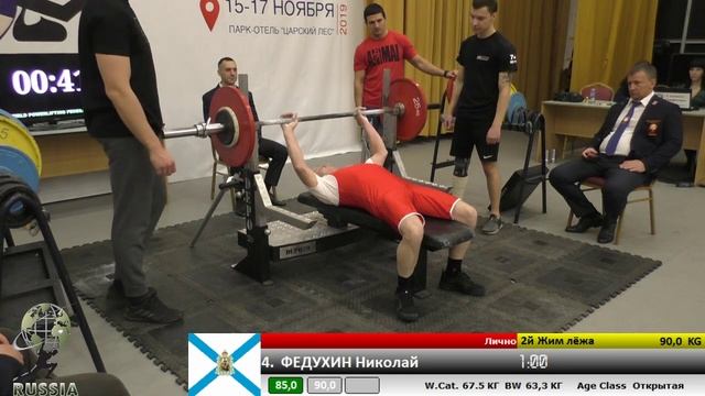 Всероссийский турнир по жиму лежа "Небо России в надежных руках» смотреть онлайн