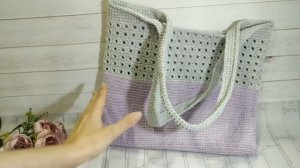 ОБЗОР  Сумка авоська крючком / Сrochet summer bag  / Экосумка для покупок