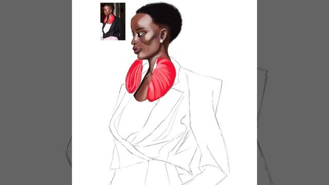 Рисование лица в профиль в программе Procreate/ Valentino смотреть онлайн