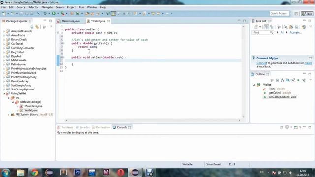 JAVA How to use getters and setters смотреть онлайн