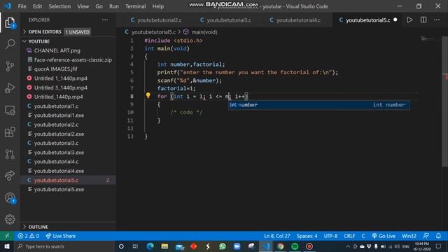 Factorial Calculator Using C Programming | C programming factorial calculator смотреть онлайн