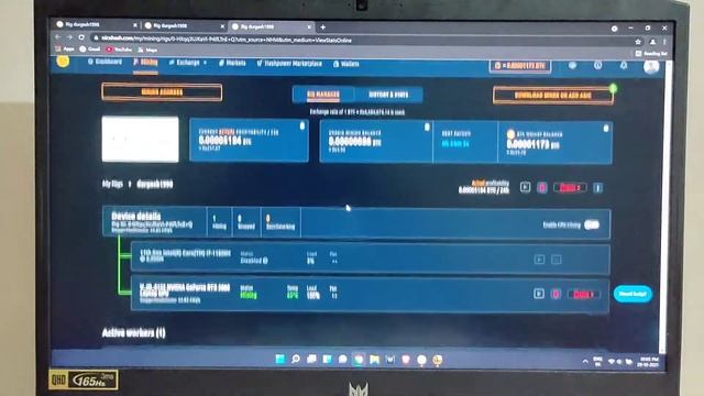 Mining on Acer Predator Helios 300 | 2021 | RTX 3060 | Intel i7 11800H смотреть онлайн