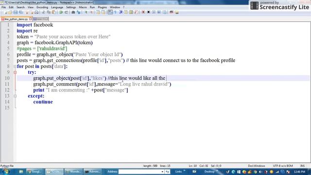 Autolike and autocomment facebook posts using python смотреть онлайн