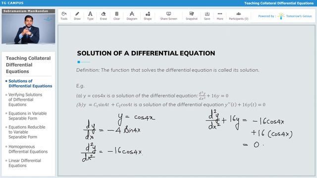 Solution of a Differential Equation explained | JEE | Mathematics - TG Campus смотреть онлайн