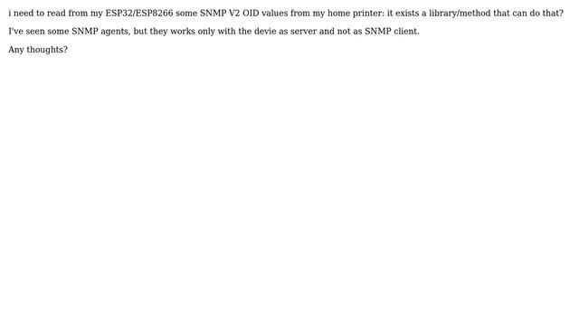 Arduino: Reading SNMP V2 OID from ESP8266/ESP32 смотреть онлайн
