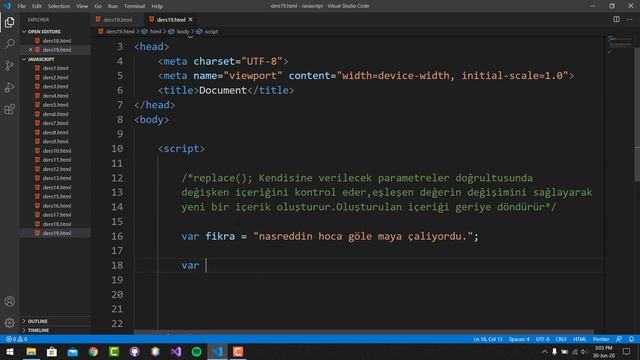 replace() Metodu Kullanımı Javascript смотреть онлайн