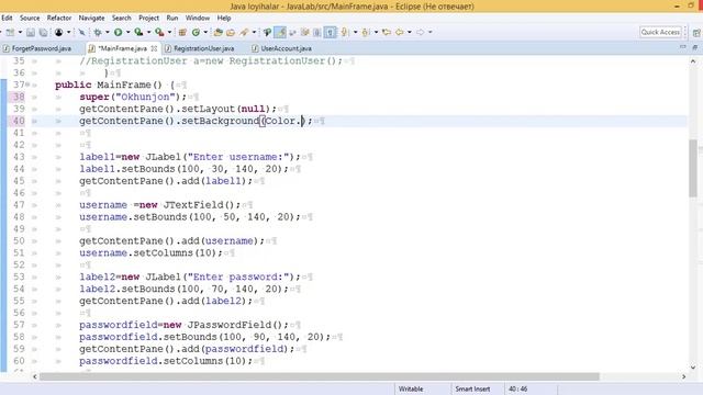 Java dasturlash tilida tuzilgan dastur 1-qism смотреть онлайн