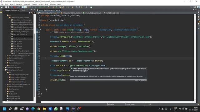 Take Screenshots In Selenium || Automation || Java - Selenium || Testing || Hindi - tutorial смотреть онлайн