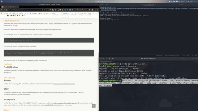 Como instalar Zerotier en Ubuntu Linux y conectar nodos смотреть онлайн