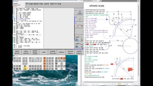 HeidenHain. Macro. Sphera Convex. CNC Practicum. Part1