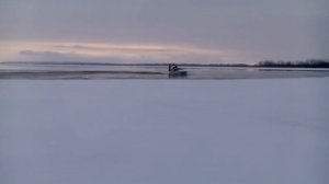 Аэросани патруль дрифт на льду.