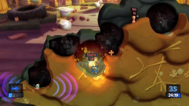 Worms Revolution Multiplayer [Gameplay] - How to Play Local смотреть онлайн