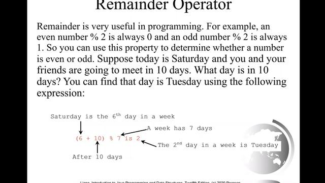 Daniel Liang Java Sections 2.9 and 2.10 смотреть онлайн