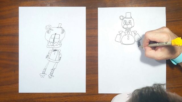 How to draw Ignited Freddy (FNAF) смотреть онлайн