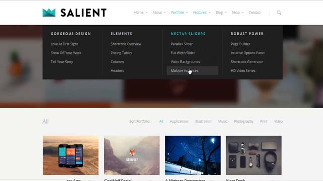 Salient WordPress Theme смотреть онлайн