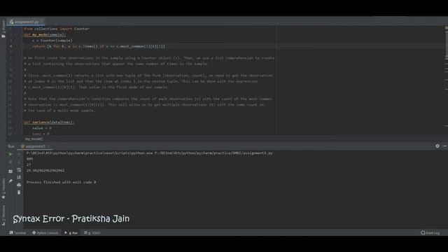 Statistical Data Analysis| Mean, Median, Mode, Range, Quartiles, IQR, Variance, SD - Pratiksha Jain смотреть онлайн