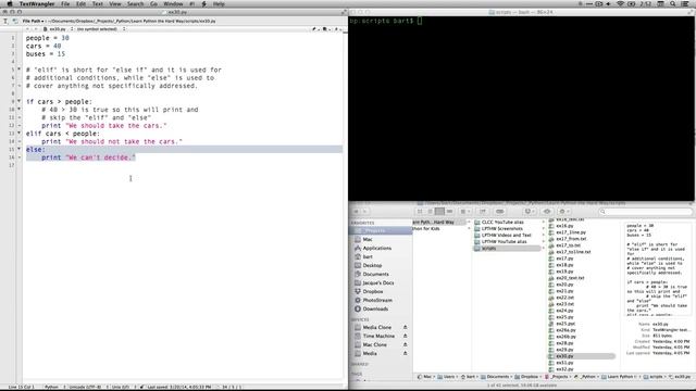 Learn Python the Hard Way - Ex 30 - Else and If смотреть онлайн