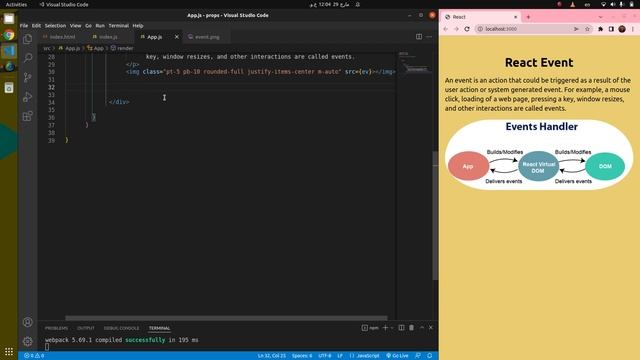 Event In React | Learn How work event in React смотреть онлайн