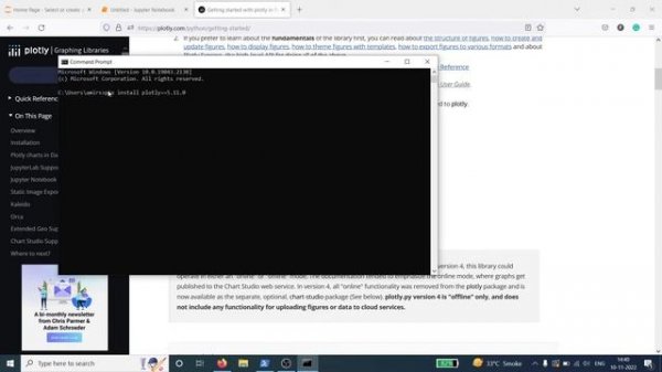 Install Plotly in Python | Plotly | Python | Jupyter Notebook