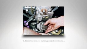 Как снять насос охлаждающей жидкости (помпа). ВАЗ 2111, 2110