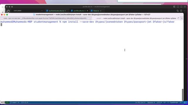 10 - Nest JS - Authentication, JWT token & Passport смотреть онлайн
