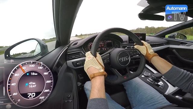 2018 Audi RS5 (450hp) - 0-286 Km/h LAUNCH CONTROL (60FPS)