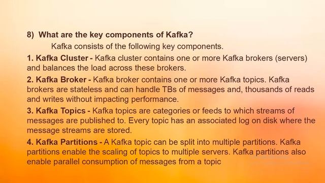 KAFKA Real Time Interview Questions With Answers 6 to 10 Out Of 250 Questions смотреть онлайн