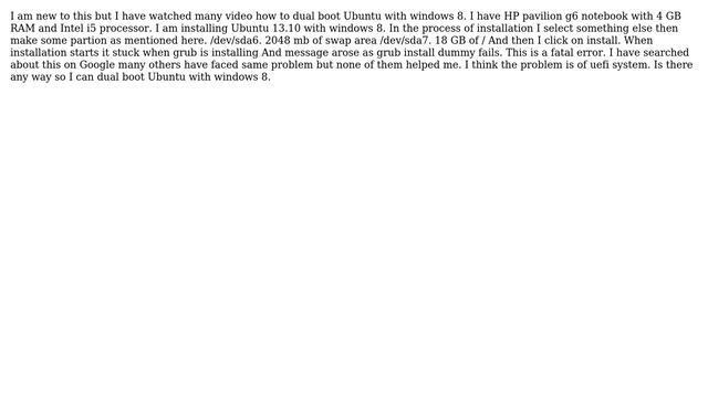 Ubuntu: Grub-install Dummy Fails. This Is A Fatal Error