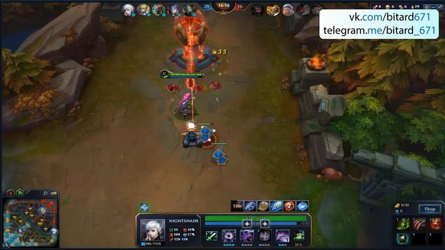 Nightshade Gameplay, Heroes Evolved (Обзор героя на русском языке) смотреть онлайн