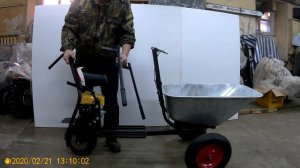 Садовая тачка с мотоприводом - мототачка " Садовод".