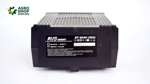 Зарядное устройство для автомобильного аккумулятора AVS BT-6040 20A 12/24V смотреть онлайн