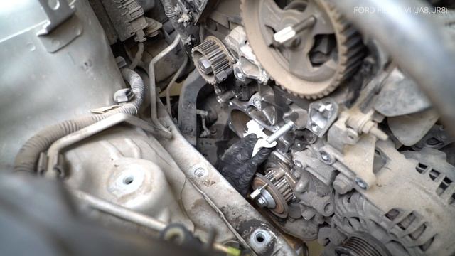 How to change timing belt kit and water pump on FORD FIESTA JA8 [TUTORIAL AUTODOC] смотреть онлайн