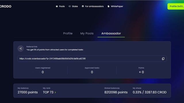 Рефералка CRODO. Что почем!!! смотреть онлайн