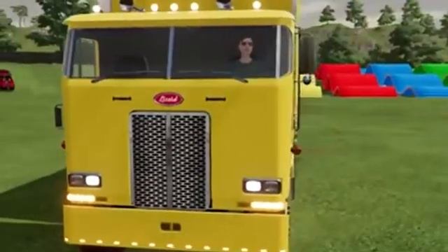 MINI TRACTORS OF COLORS ! FIAT TRACTORS TRANSPORTING with COLORED TRUCKS ! Farming Simulator 22 смотреть онлайн